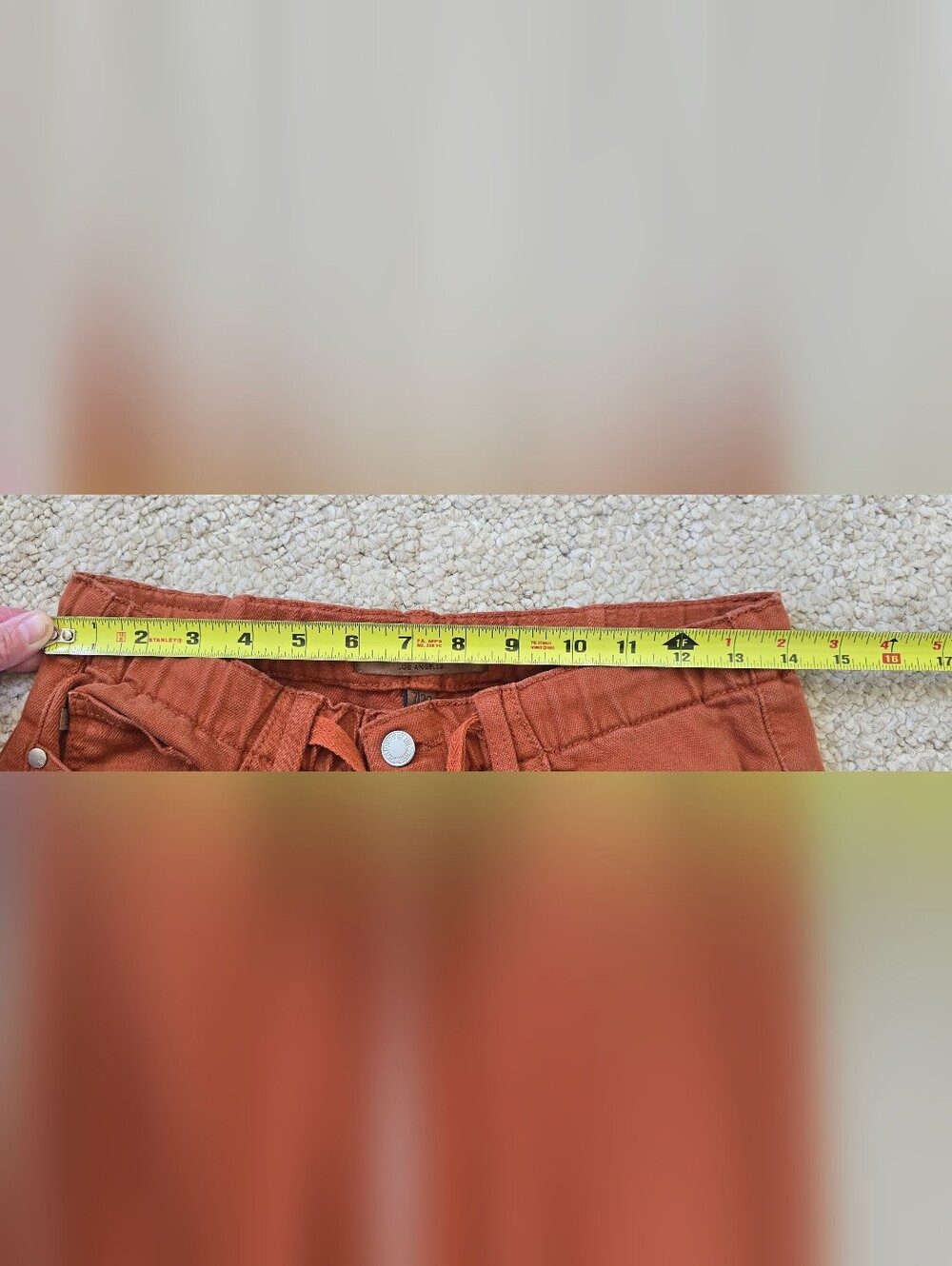 Judy Blue High Waist Double Cuff Jogger Orange Jeans 88911 Size 7/28 - Picture 4 of 8